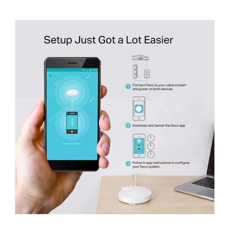 TP-Link Deco M5 2-Pack WLAN Access Point 1300 Mbit/S weiss
