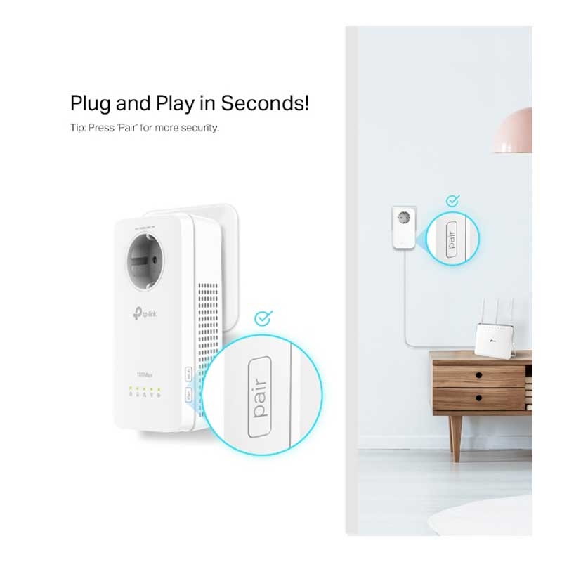 TP-Link TL-WPA8631P WLAN Powerline Adapter Set