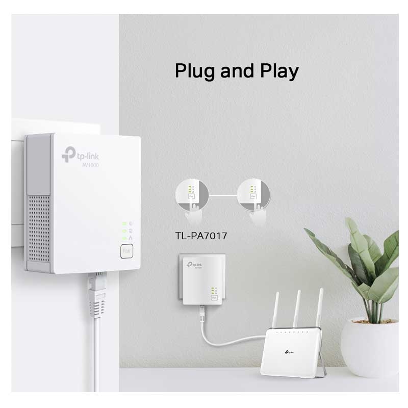 TP-Link TL-PA7017 Powerline Adapter Set