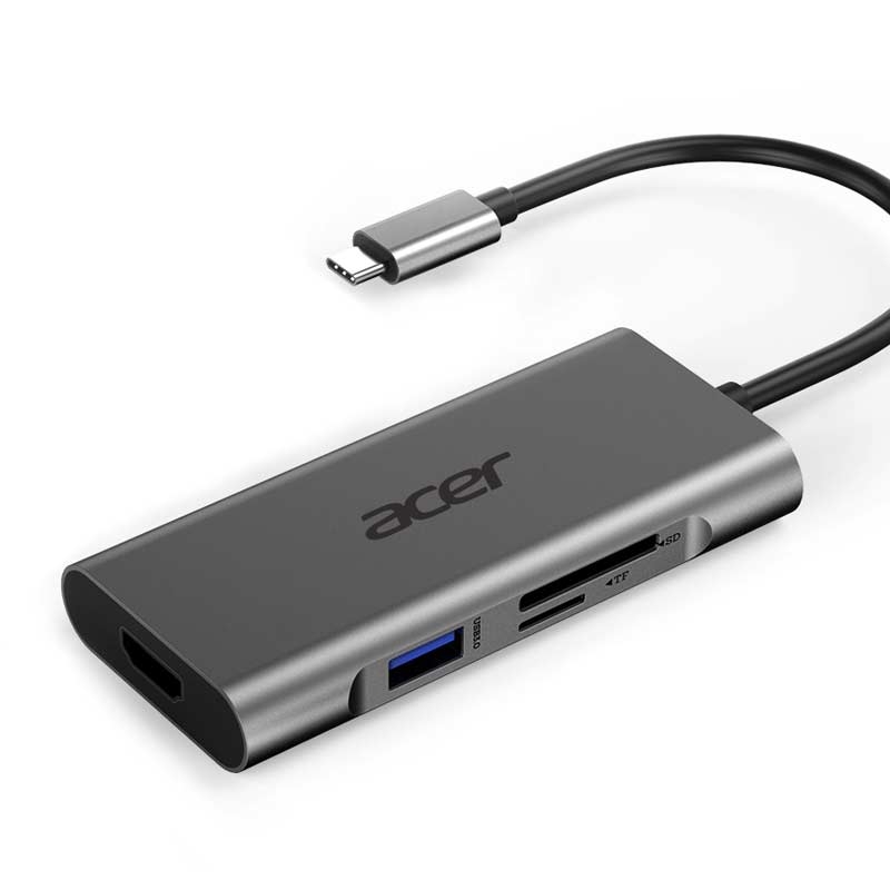 Acer 7-in-1 Mini Dock Typ-C silber