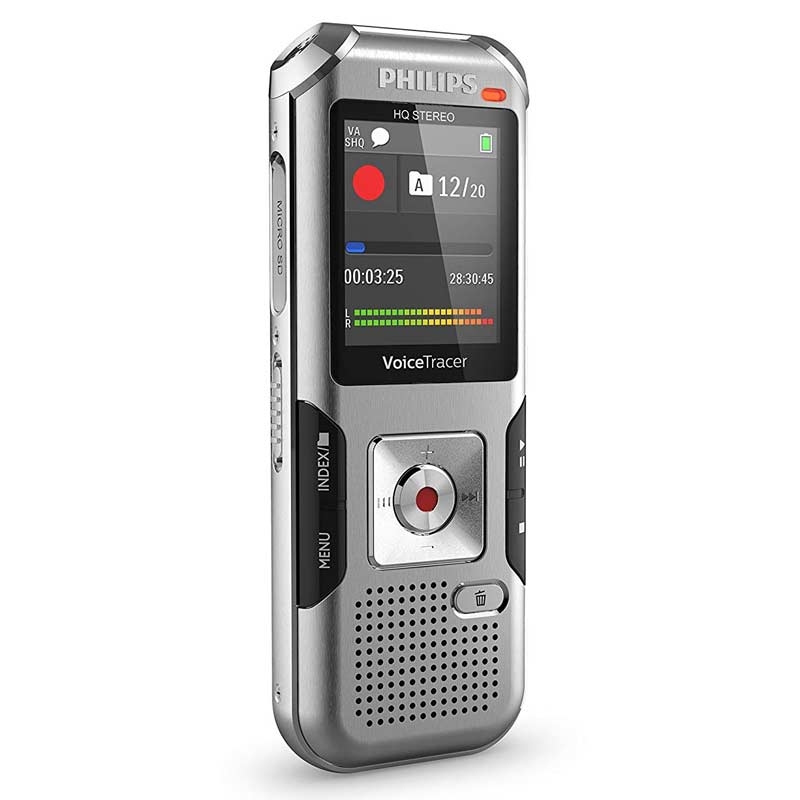 Philips DVT4010 Diktiergerät mit Metallgehäuse 8 GB