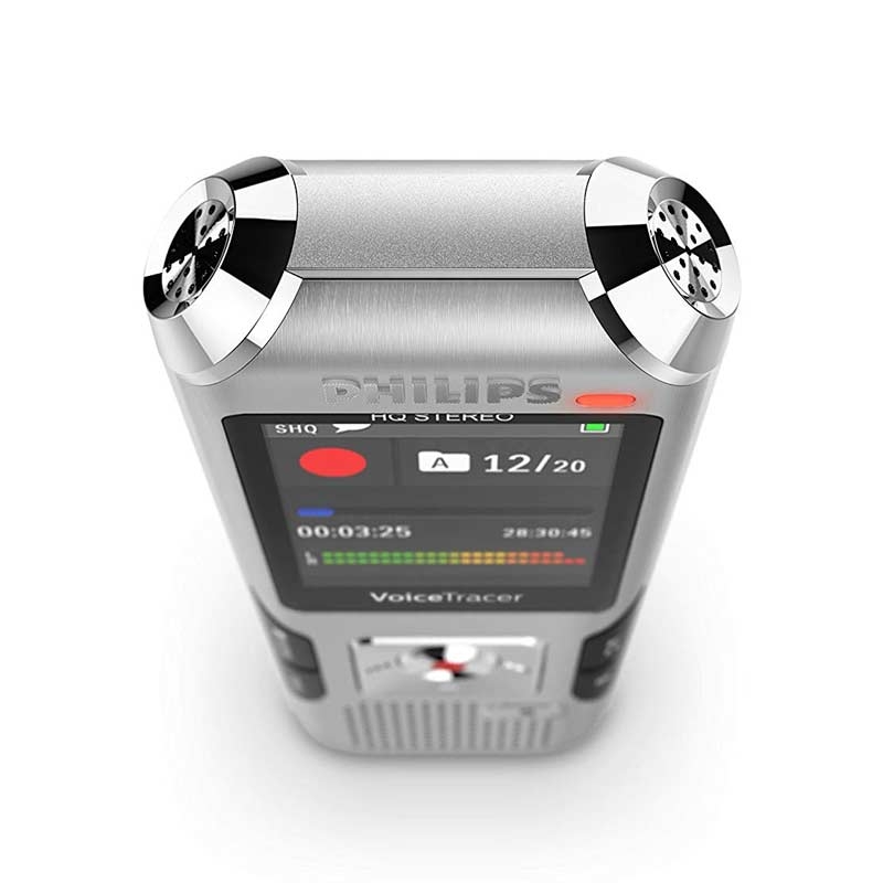 Philips DVT4010 Diktiergerät mit Metallgehäuse 8 GB