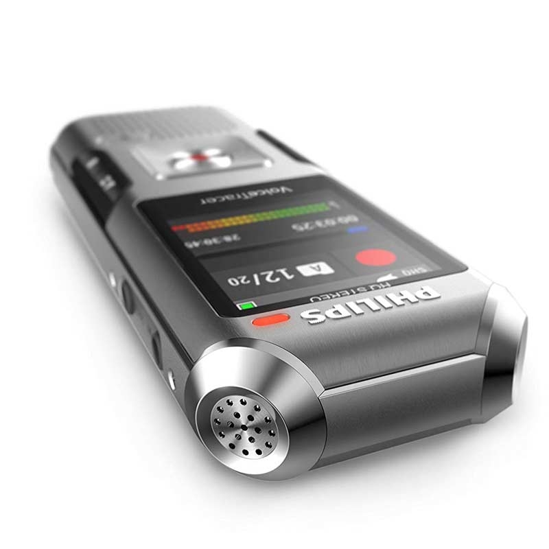 Philips DVT4010 Diktiergerät mit Metallgehäuse 8 GB