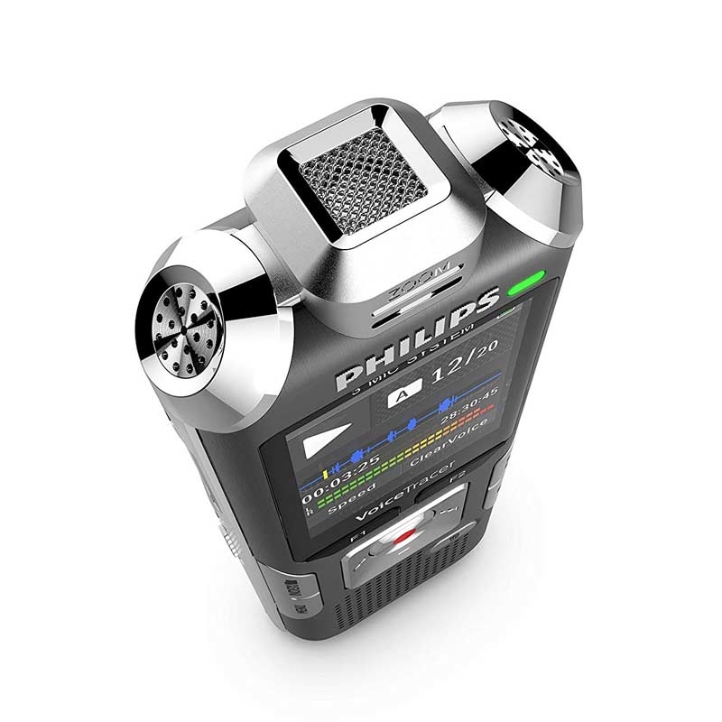 Philips DVT6010 Diktiergerät mit Metallgehäuse 8 GB