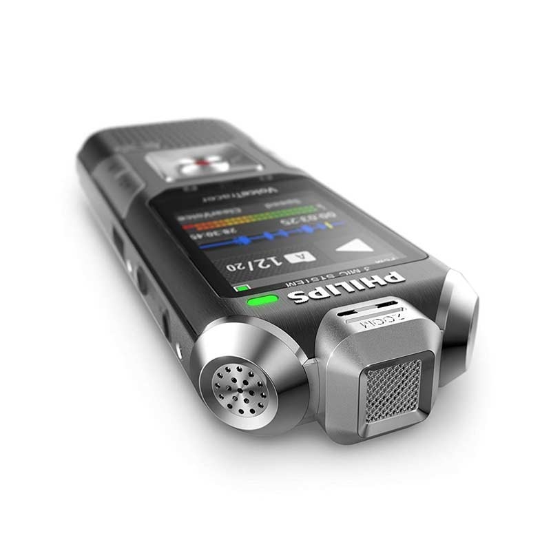 Philips DVT6010 Diktiergerät mit Metallgehäuse 8 GB