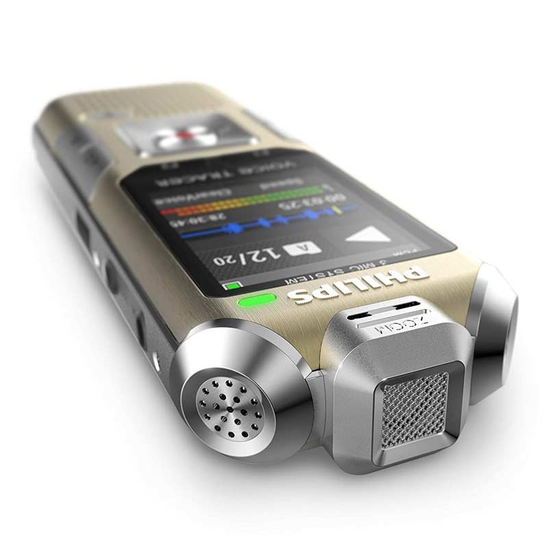 Philips DVT6510 Diktiergerät mit Metallgehäuse 8 GB