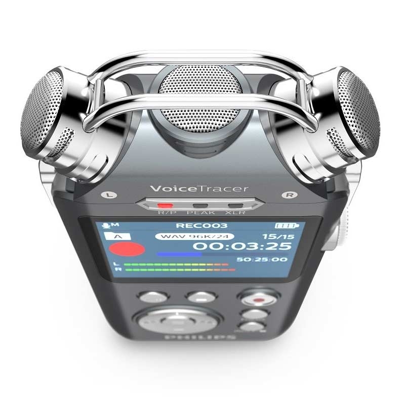 Philips DVT7500 Audiorekorder mit 3 Mikrofonen 16 GB