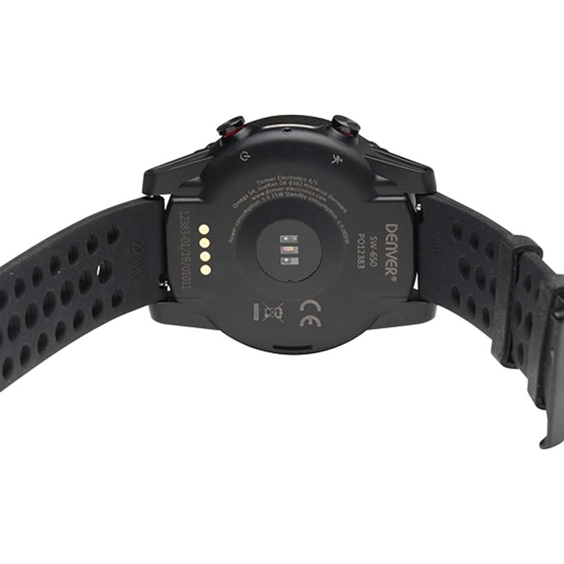 Denver SW-650 Bluetooth-Smartwatch mit GPS schwarz
