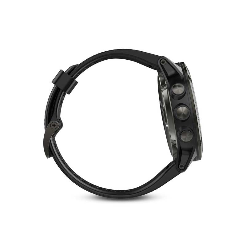 Garmin fenix 5X saphir grau mit schwarzem Armband 51mm