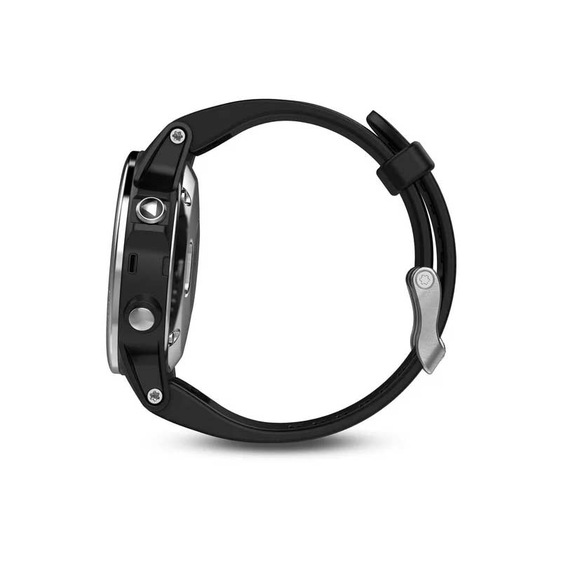 Garmin fenix 5S silber mit schwarzem Armband 42mm