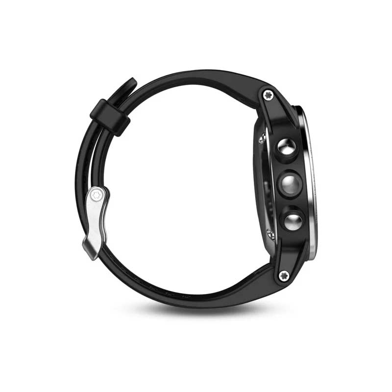 Garmin fenix 5S silber mit schwarzem Armband 42mm