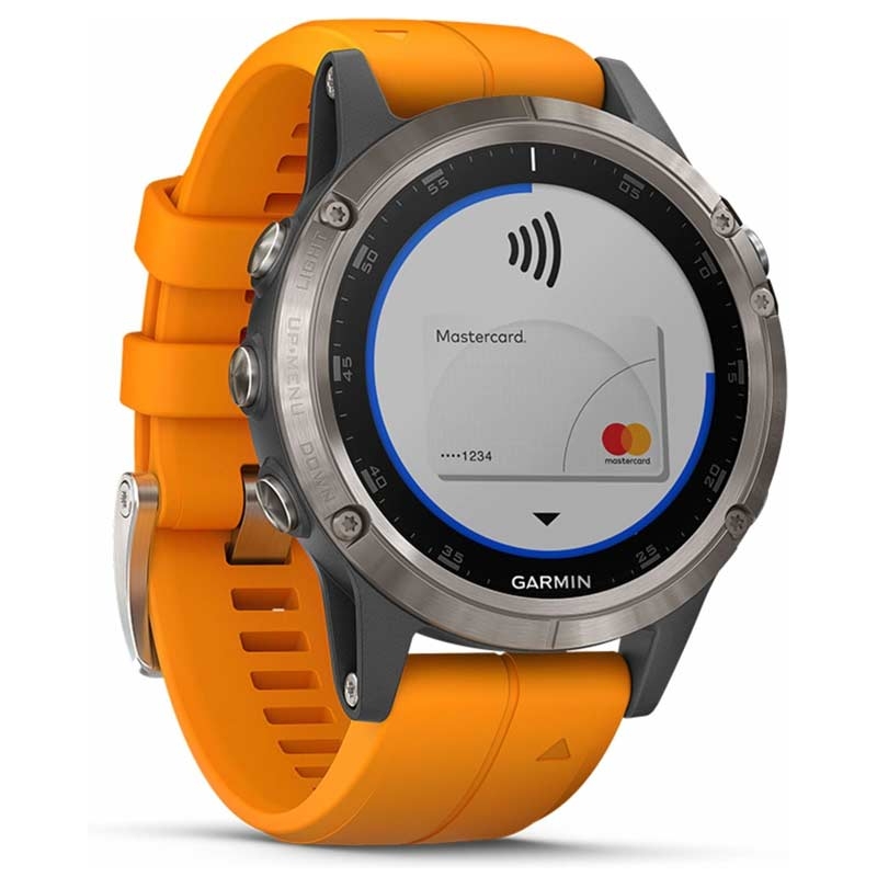 Garmin fenix 5 Plus Sapphire Titan/Orange