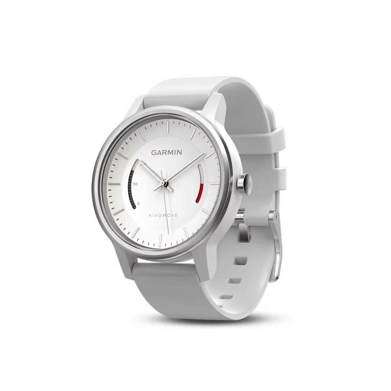 Garmin vívomove Sport Fitness-Tracker mit Sportarmband weiß