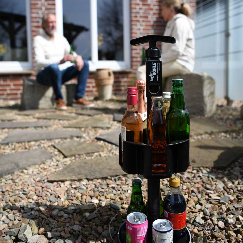 HopfenHöhle LIFT Outdoor Erdloch Bierkühler mit integriertem halbautomatischem Hebesystem