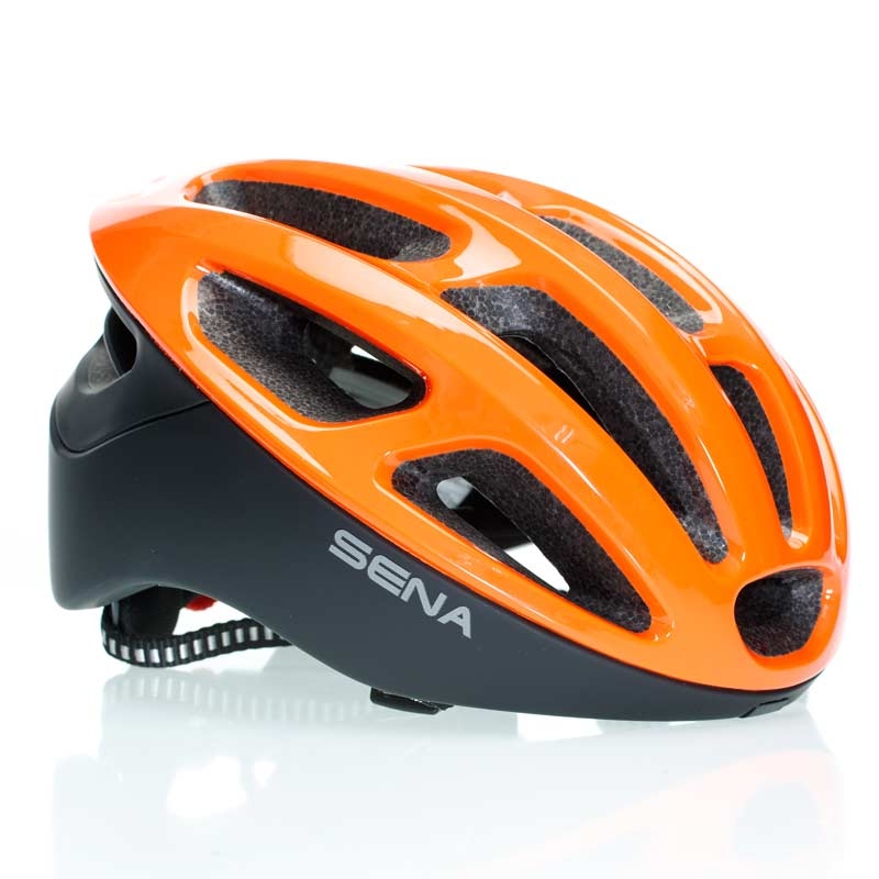 Sena R1 electric tangerine Größe S smarter Fahrradhelm