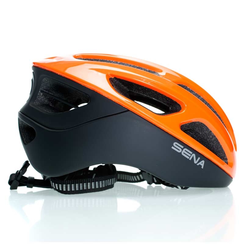 Sena R1 electric tangerine Größe M smarter Fahrradhelm