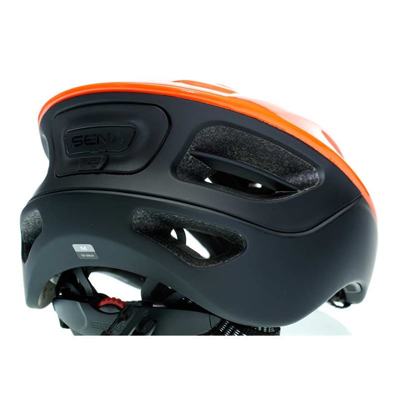 Sena R1 electric tangerine Größe M smarter Fahrradhelm