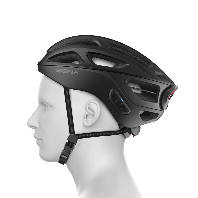 Sena R1 EVO matt black Größe L smarter Fahrradhelm (2. Wahl)
