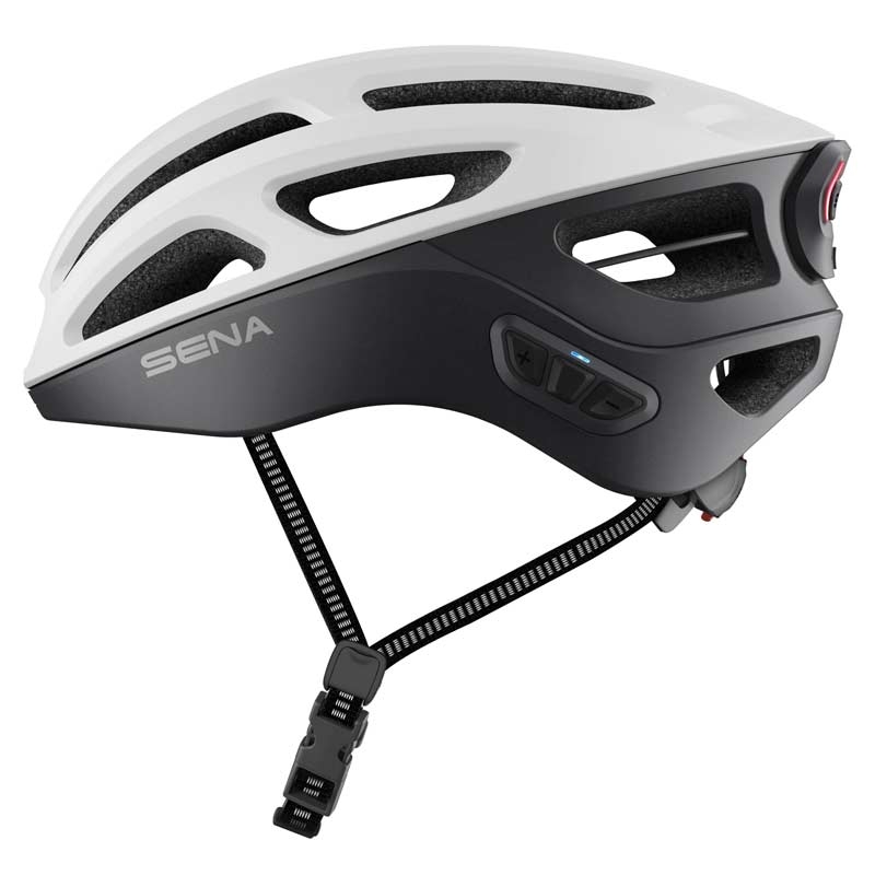 Sena R1 EVO matt white Größe S smarter Fahrradhelm