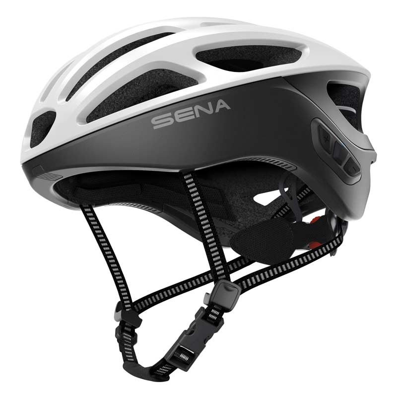 Sena R1 EVO matt white Größe S smarter Fahrradhelm