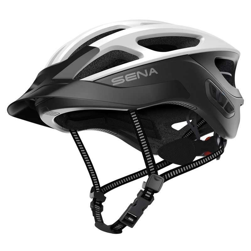 Sena R1 EVO matt white Größe L smarter Fahrradhelm