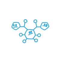 AIRY Pot Blumentopf Luftreinigungssystem in schneeweiß (Space Blue - blau)