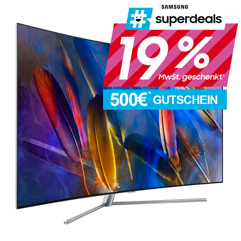 SAMSUNG QE55Q7CGMTXZG 139 cm (55 Zoll) Curved 4K-LED-TV EUR 2.799,00 ...