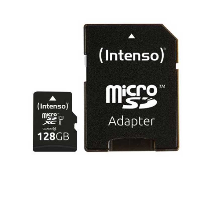 Intenso Micro SD-XC 128GB Class 10 Speicherkarte inkl. SD-Adapter