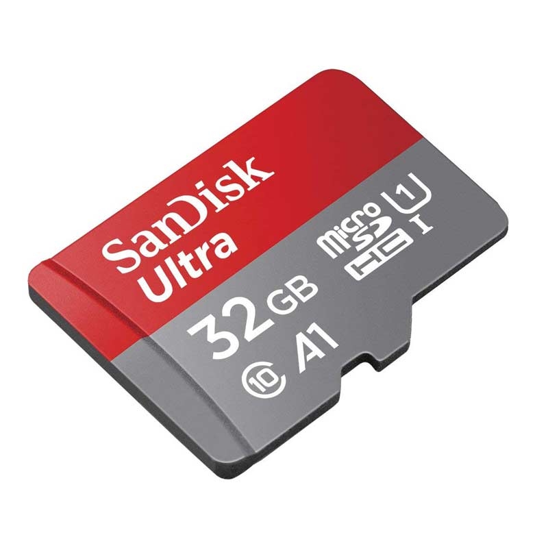 SanDisk Ultra 32GB microSDHC Speicherkarte + Adapter