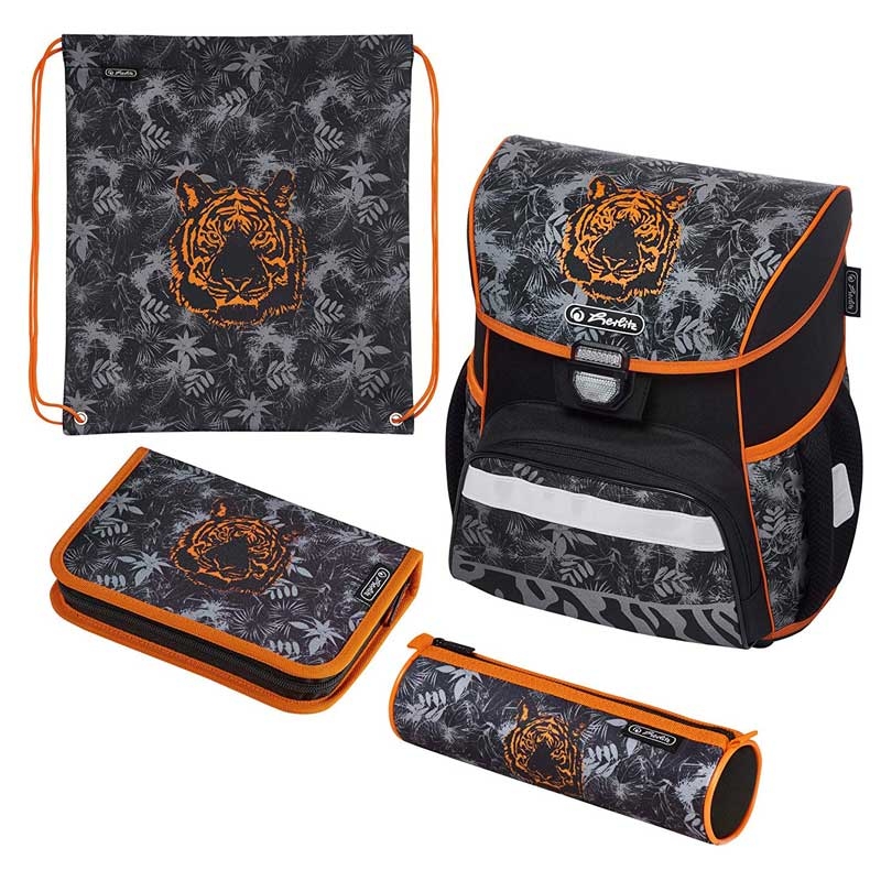 Herlitz Loop Plus Schulranzen, Grundschulranzen 16 Liter Tiger