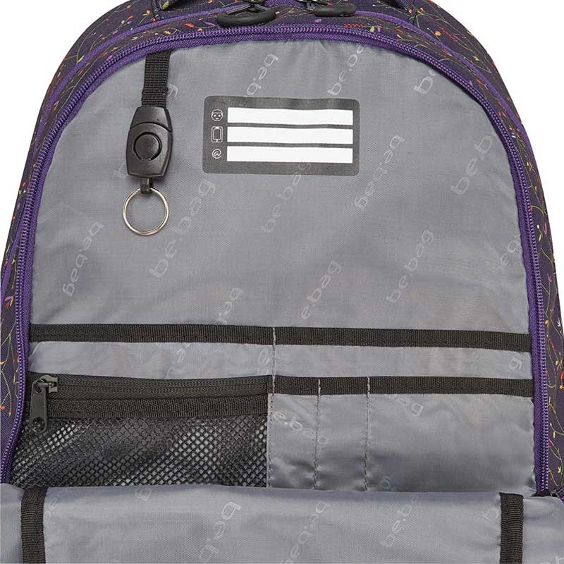 Herlitz be.bag Rucksack be.explorer, 45cm, 27 Liter, flower wall