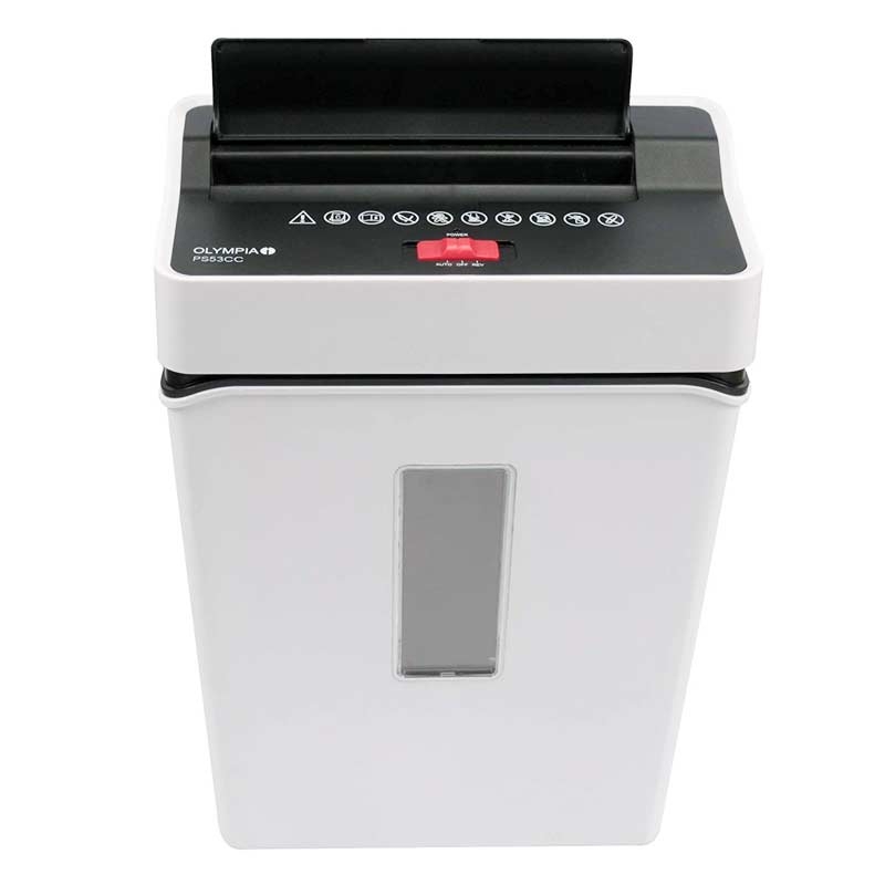 Olympia PS 53 CC Aktenvernichter P4 (Papierschredder, Partikelschnitt, 6 Blatt) - weiß
