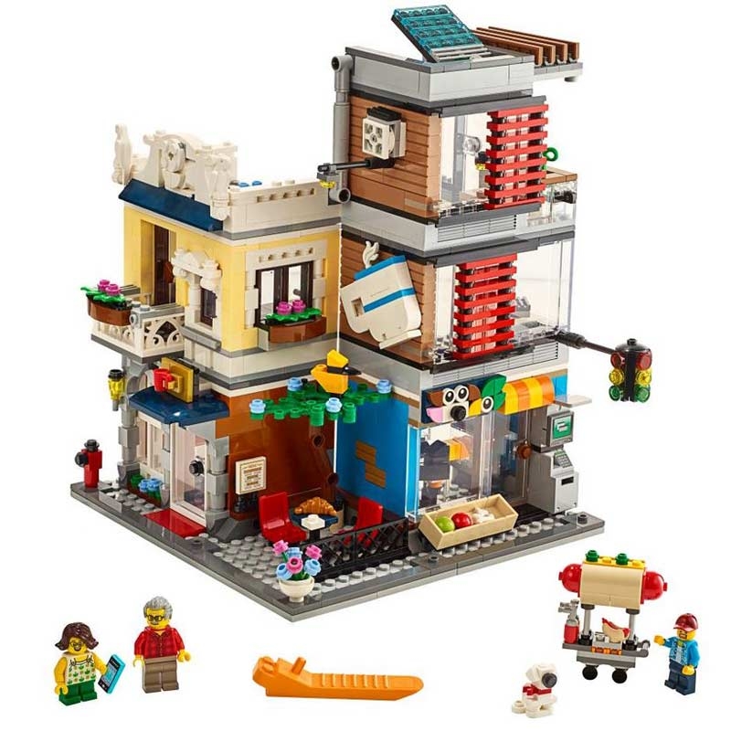 LEGO Creator 31097 Stadthaus mit Zoohandlung & Café
