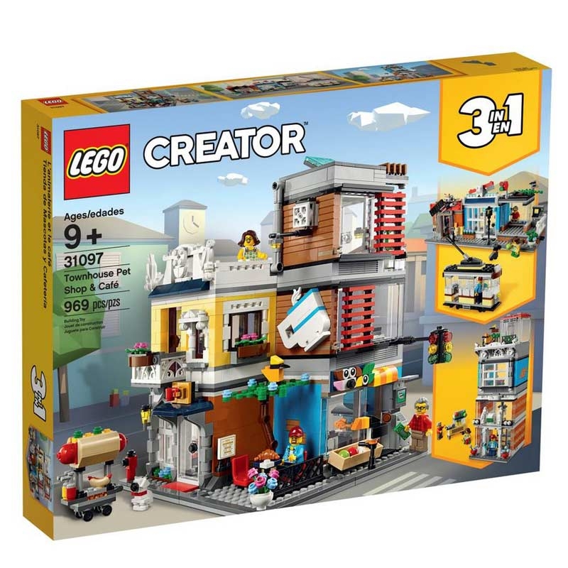 LEGO Creator 31097 Stadthaus mit Zoohandlung & Café