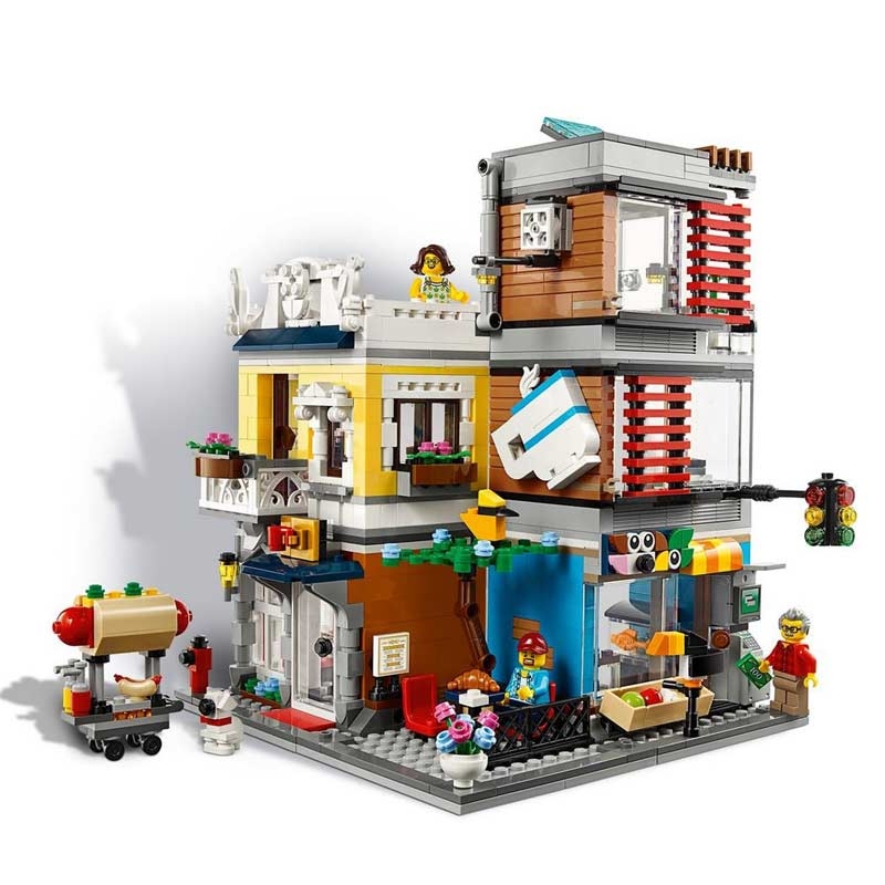 LEGO Creator 31097 Stadthaus mit Zoohandlung & Café