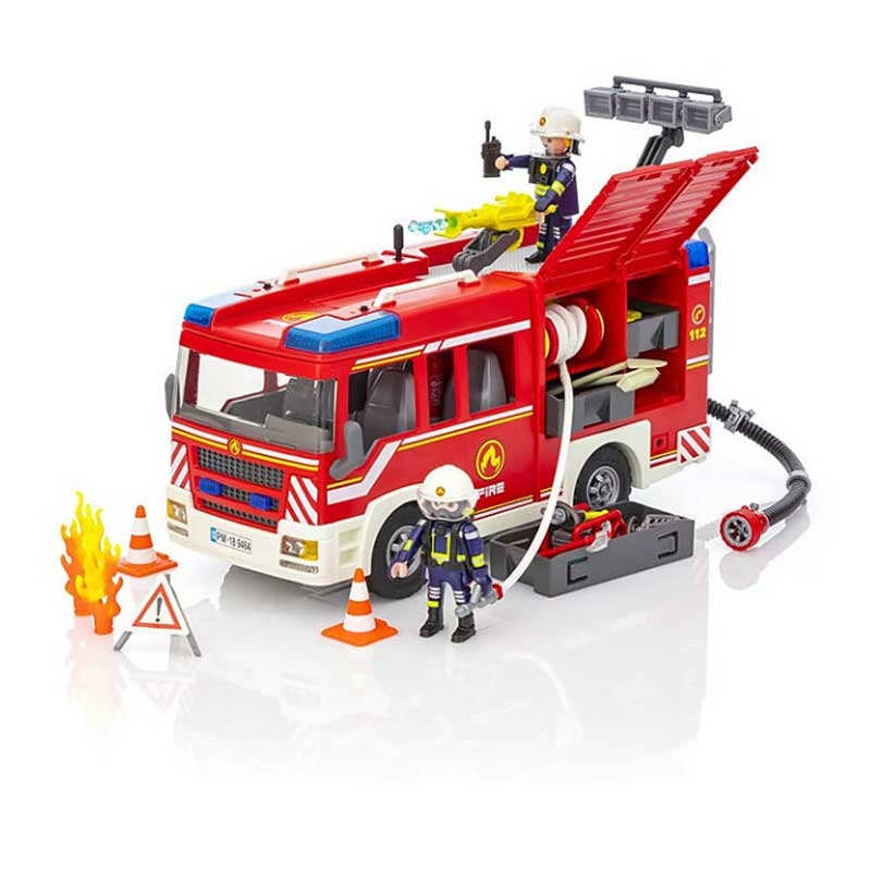 PLAYMOBIL 9464 City Action Feuerwehr-Rüstfahrzeug mit Licht und Sound