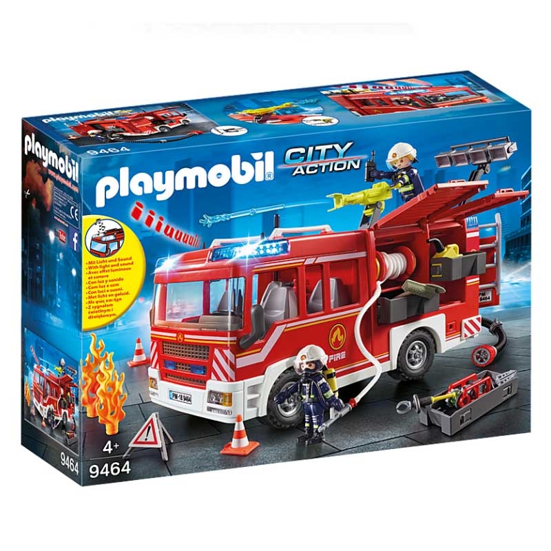 PLAYMOBIL 9464 City Action Feuerwehr-Rüstfahrzeug mit Licht und Sound