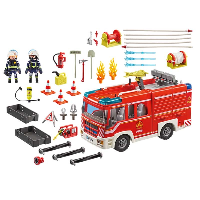PLAYMOBIL 9464 City Action Feuerwehr-Rüstfahrzeug mit Licht und Sound