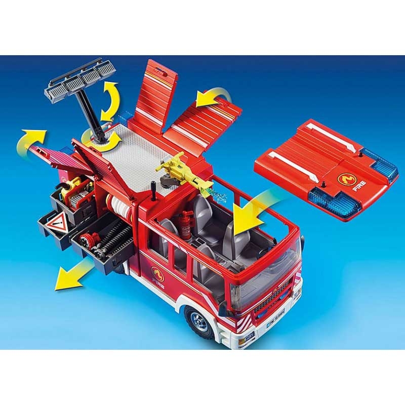 PLAYMOBIL 9464 City Action Feuerwehr-Rüstfahrzeug mit Licht und Sound