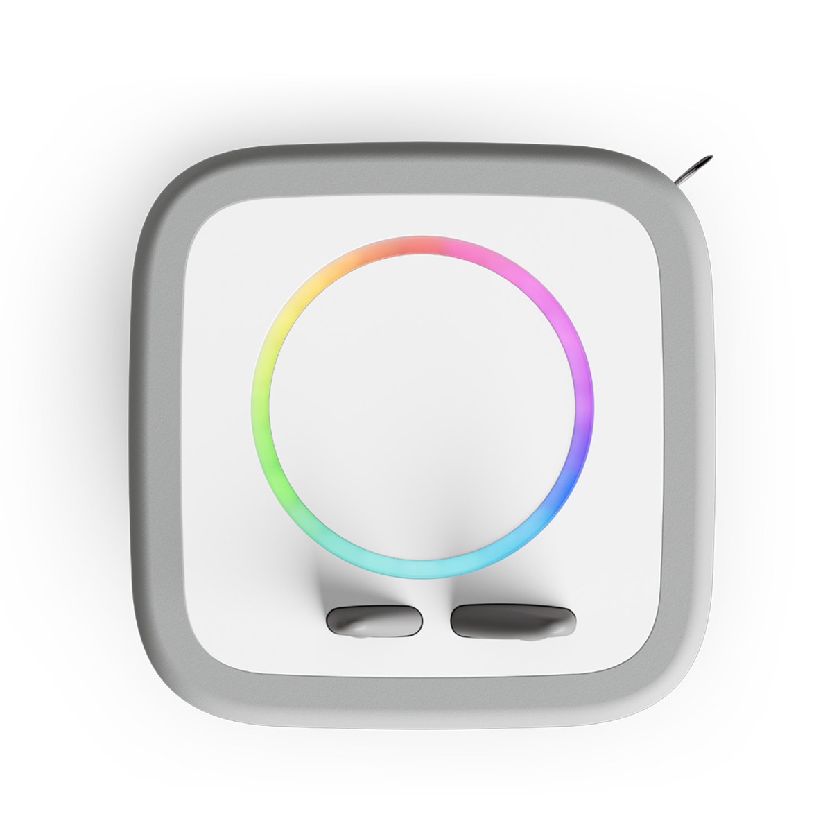 Tonies Toniebox 2 Mondgrau Starter Set Kreativ-Tonie Rot