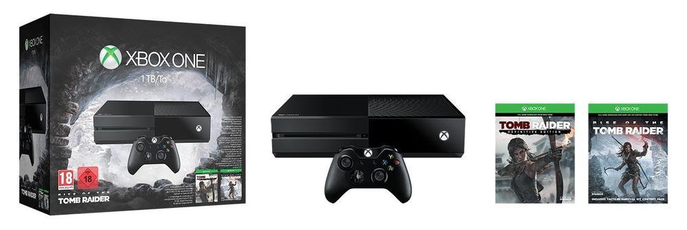 Xbox One 1TB  - Bundle inkl. Rise of the Tomb Raider und Tomb Raider