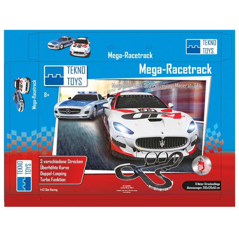 TeknoToys Mega Racetrack 8m Rennbahn Set Looping