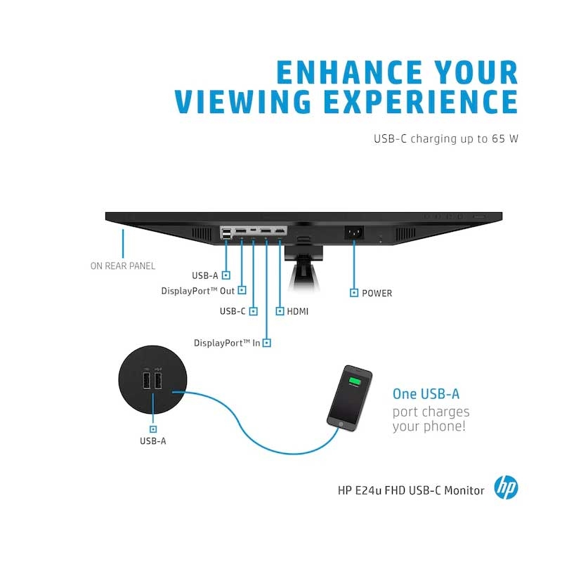 HP E24u G4E-Series 60,5 cm (23,8 Zoll) LCD-Monitor