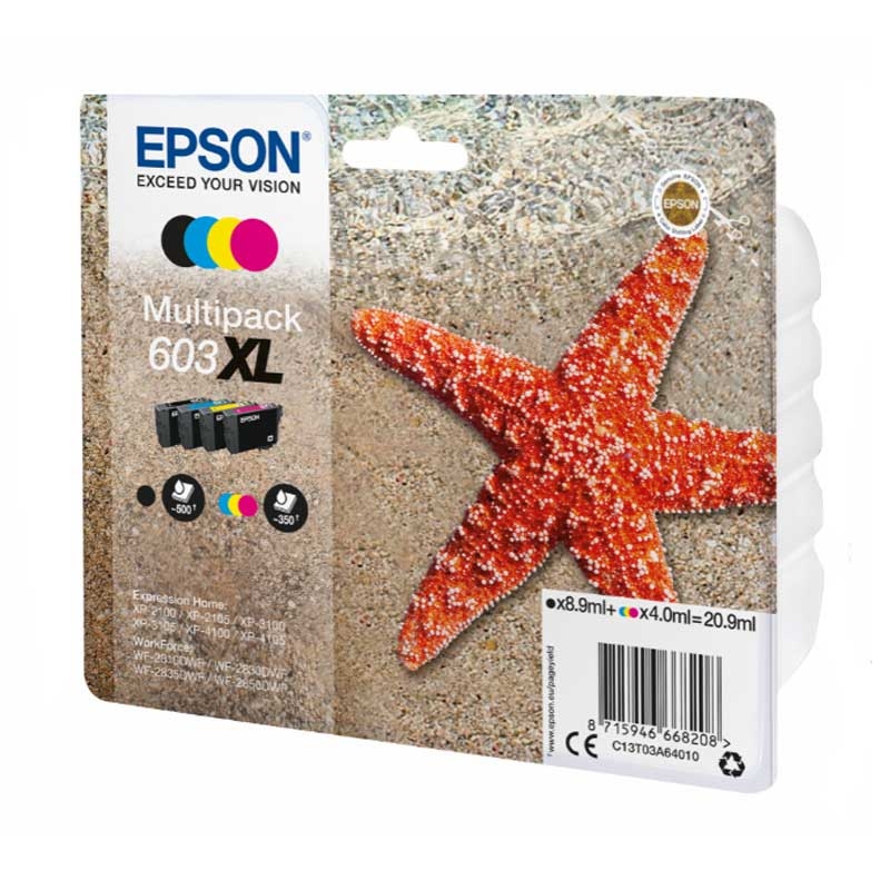 Epson 603 Multipack schwarz cyan magenta gelb