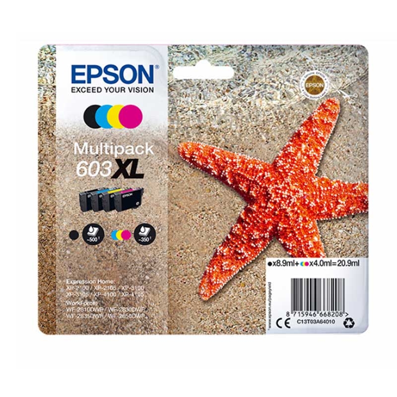 Epson 603 Multipack schwarz cyan magenta gelb