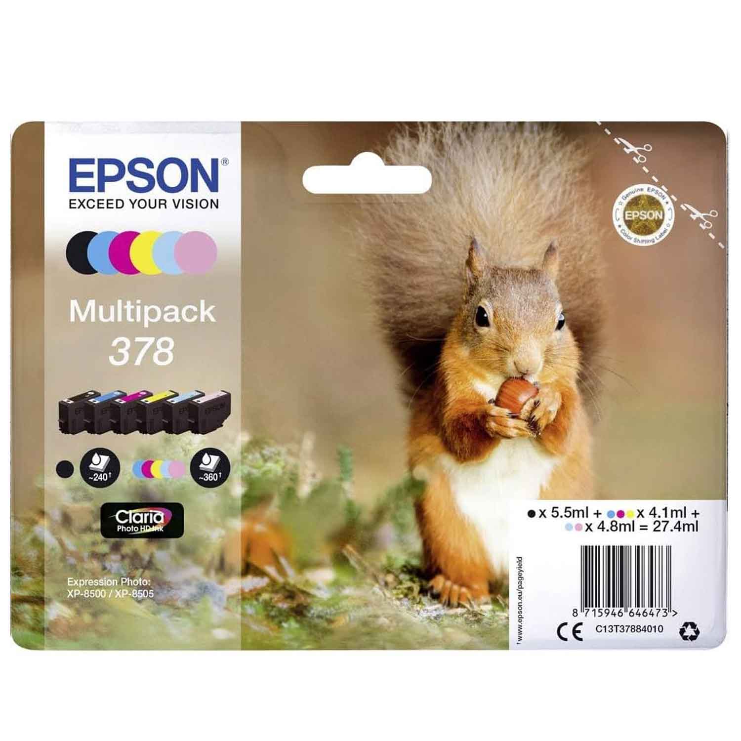 Epson 378 Tintenpatronen Multipack 6-farbig