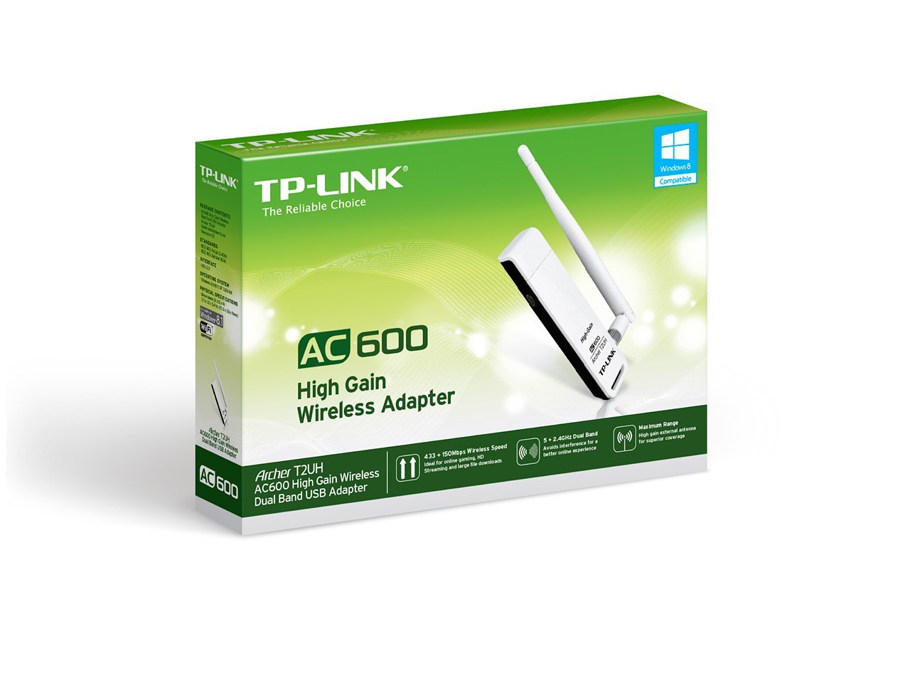 TP-Link Archer T2UH AC600 Dual Band High Gain USB WLAN Adapter