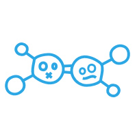 AIRY Pot Blumentopf Luftreinigungssystem in schneeweiß (Space Blue - blau)