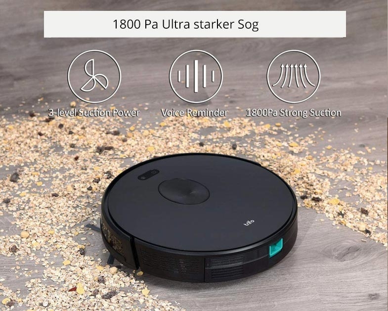 Trifo Ironpie M6+ schwarz Staubsaugerroboter