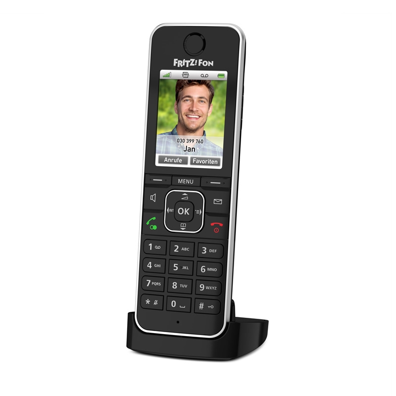 AVM FRITZ!Fon C6 Black DECT-Schnurlostelefon f. FRITZ!Box